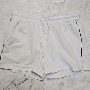 Men's Firotti White Athletic Shorts, Small (S)